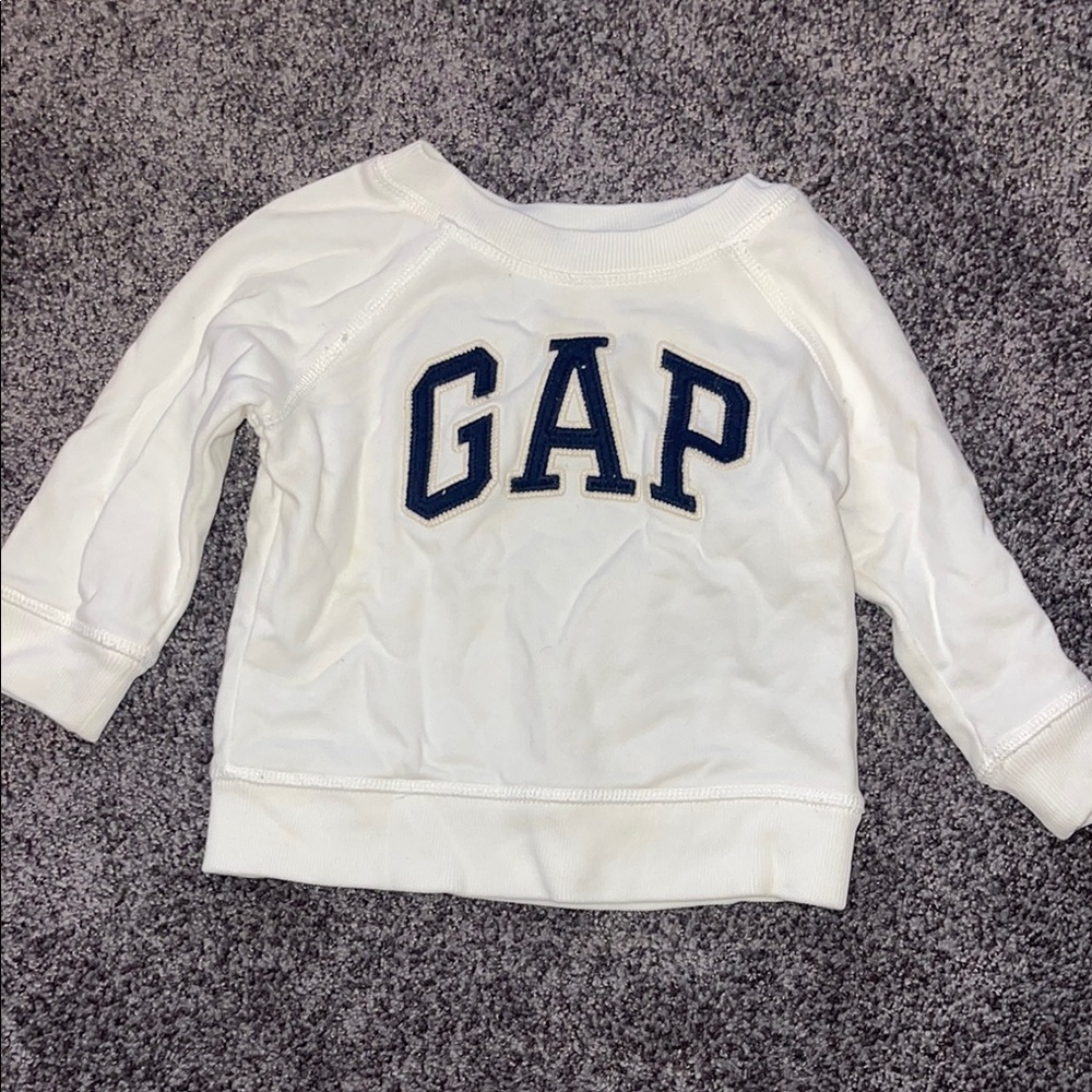 GAP Kids White Long Sleeve Shirt